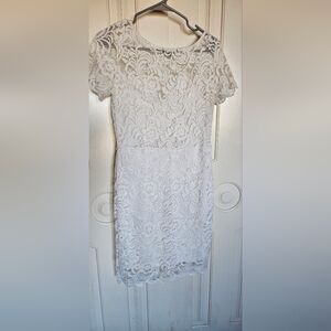 Ambiance White Lace Dress